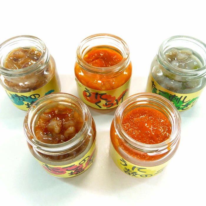 味わい五選 　珍味 うにくらげ たこ刺しわさび たこ塩辛 いか塩辛 うに数の子 お取り寄せ お土産 海鮮物 食べ比べ ご飯のお供