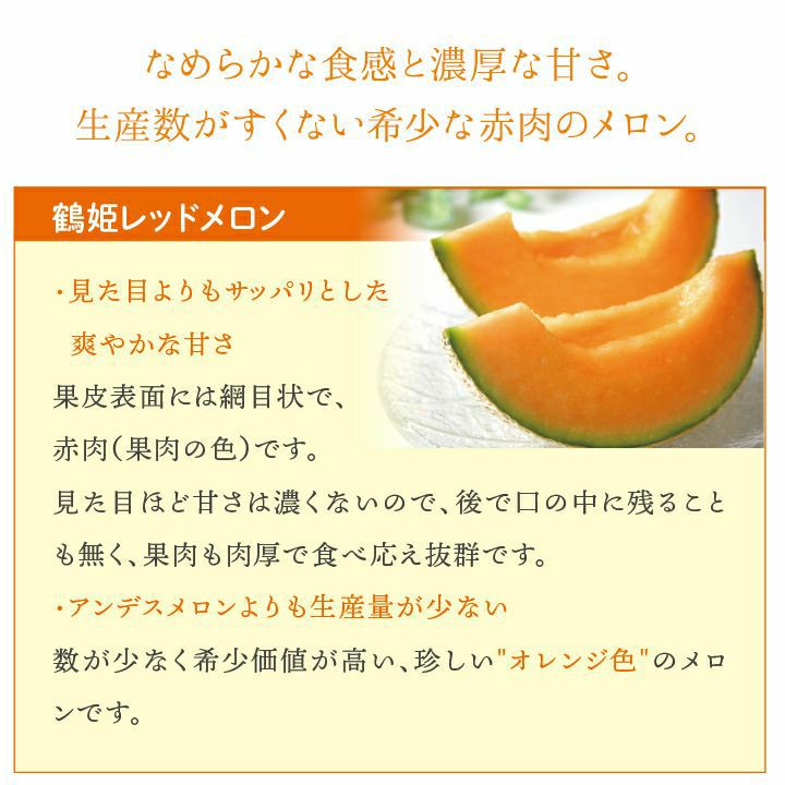 庄内砂丘メロン【 赤玉/秀品3L･4玉】鶴姫レッドメロン 山形 土産 フルーツ 御中元 お中元 ギフト 贈答用 お取り寄せ 特産品 グルメ 発送期間：6月下旬～7月下旬 一部送料無料